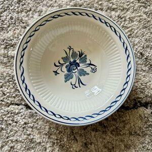 ADAMS ENGLISH Ironstone- Baltic Blue (Older, Cream)
Rim Cereal Bowl